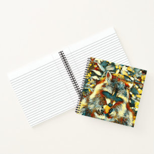 TierArt_Raccoon_003 Notizblock