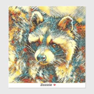 TierArt_Raccoon_004 Aufkleber