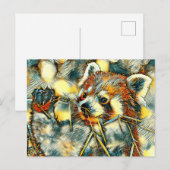 TierArt_RedPanda_001 Postkarte (Vorne/Hinten)