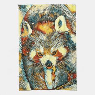 TierArt_RedPanda_002 Geschirrtuch