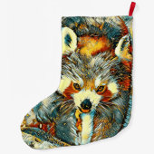 TierArt_RedPanda_002 Großer Weihnachtsstrumpf (Rückseite)