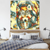 TierArt_RedPanda_002 Leinwanddruck (Insitu (Schlafzimmer))