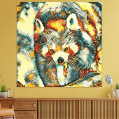 TierArt_RedPanda_002 Leinwanddruck (Insitu (Wohnzimmer))