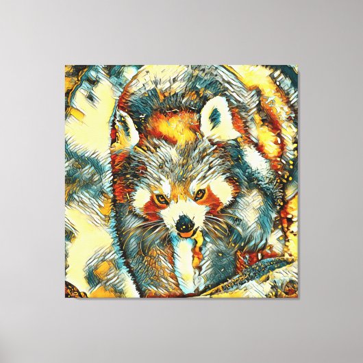 TierArt_RedPanda_002 Leinwanddruck (Vorderseite)