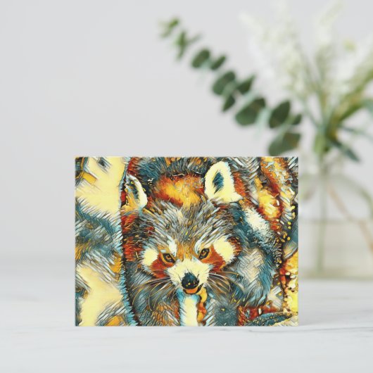 TierArt_RedPanda_002 Postkarte (Stehend Vorderseite)