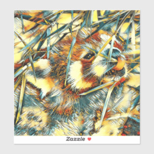 TierArt_RedPanda_003 Aufkleber