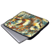 TierArt_RedPanda_003 Laptopschutzhülle (Vorne Knopf)