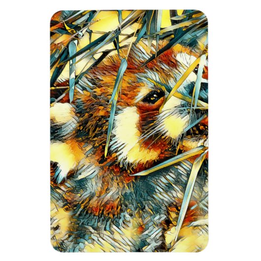 TierArt_RedPanda_003 Magnet (Vertikal)