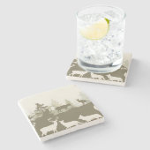 Tierart Steinuntersetzer (Seitenansicht)