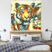 TierArt_Tiger_004 Leinwanddruck (Insitu (Schlafzimmer))