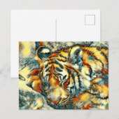 TierArt_Tiger_005 Postkarte (Vorne/Hinten)