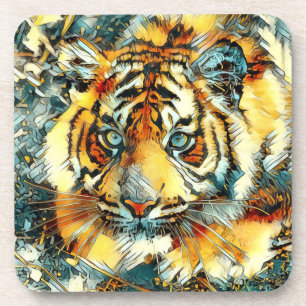 TierArt_Tiger_006 Getränkeuntersetzer