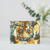 TierArt_Tiger_006 Postkarte (Stehend Vorderseite)