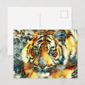 TierArt_Tiger_006 Postkarte (Vorne/Hinten)