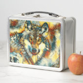 TierArt_Wolf_001 Metall Brotdose (Beispiel)