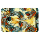 TierArt_Wolf_004 Magnet (Horizontal)