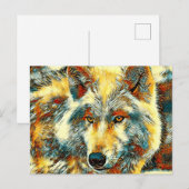 TierArt_Wolf_004 Postkarte (Vorne/Hinten)