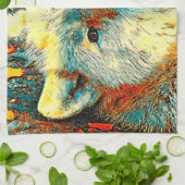 TierArt_Wolf_011 Geschirrtuch (Gefaltet)