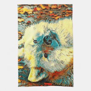 TierArt_Wolf_011 Geschirrtuch