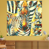 TierArt_Zebra_002 Leinwanddruck (Insitu (Wohnzimmer))