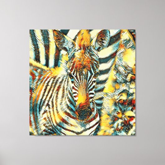TierArt_Zebra_002 Leinwanddruck (Vorderseite)