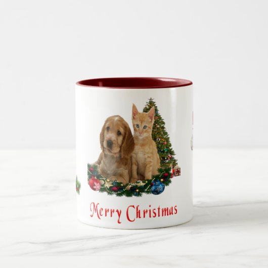 Tierart Zweifarbige Tasse (Mittel)