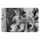 TierArtBW_Bear_002 Magnet (Horizontal)
