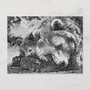 TierArtBW_Bear_002 Postkarte