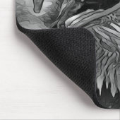 TierArtBW_Bird_002 Mousepad (Ecke)
