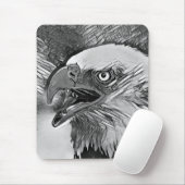 TierArtBW_Bird_002 Mousepad (Mit Mouse)