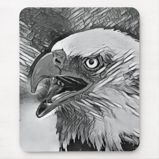 TierArtBW_Bird_002 Mousepad (Vorne)