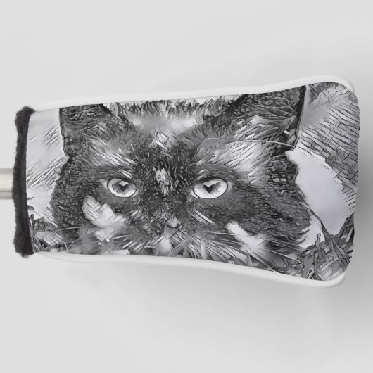 TierArtBW_Cat_003 Golf Headcover (Vorderseite)