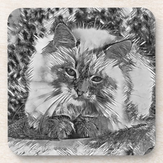 TierArtBW_Cat_07 Getränkeuntersetzer (Vorderseite)