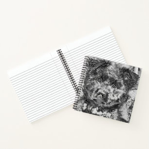 TierArtBW_Dog_005 Notizblock