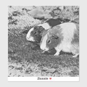 TierArtBW_GuineaPig_003 Aufkleber