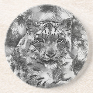 TierArtBW_Leopard_001 Getränkeuntersetzer