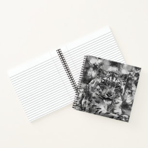 TierArtBW_Leopard_001 Notizblock