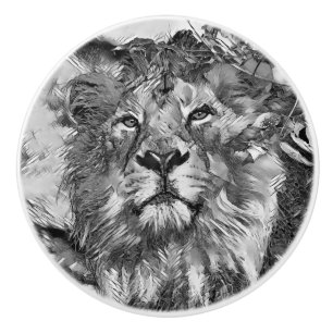 TierArtBW_Lion_003 Keramikknauf