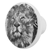 TierArtBW_Lion_003 Keramikknauf (Rechts)