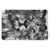 TierArtBW_Lion_003 Magnet (Horizontal)
