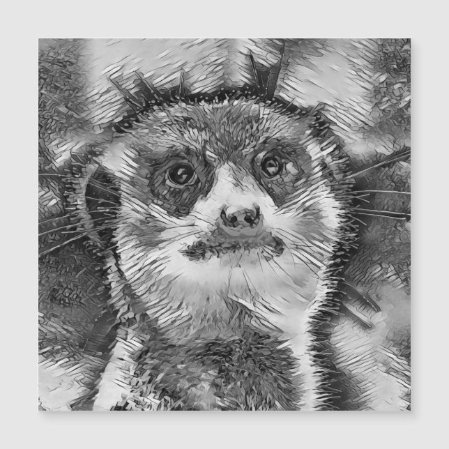 TierArtBW_Meerkat_008 Magnetkarte (Vorderseite)