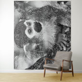 TierArtBW_Monkey_002 Wandteppich (Beispiel)