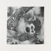 TierArtBW_Monkey_002 Wandteppich (Vorderseite (Horizontal))