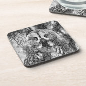 TierArtBW_Owl_001 Getränkeuntersetzer (Linke Seite)