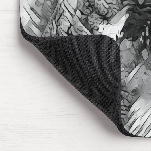 TierArtBW_Owl_001 Mousepad (Ecke)