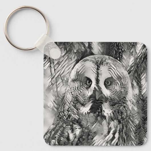 TierArtBW_Owl_001 Schlüsselanhänger (Vorderseite)
