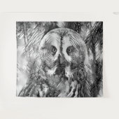 TierArtBW_Owl_001 Wandteppich (Vorderseite (Horizontal))