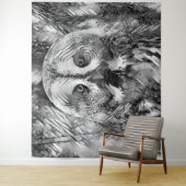TierArtBW_Owl_001 Wandteppich (Beispiel)