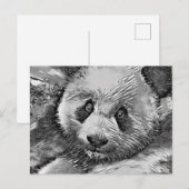 TierArtBW_Panda_001 Postkarte (Vorne/Hinten)