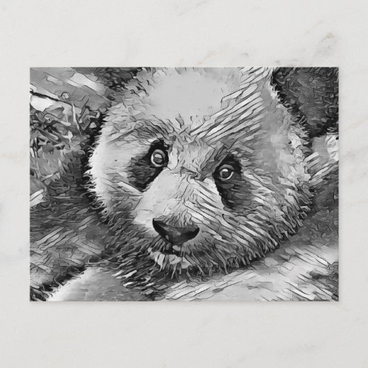 TierArtBW_Panda_001 Postkarte (Vorderseite)